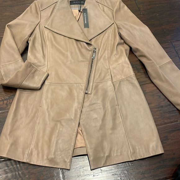 New with tags. Elie Tahari Claire zip up jacket in fossil - Picture 4 of 8